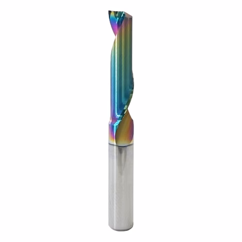 Frez jednopiórowy do aluminium 1P | fi 6 x 25 x 45 | CNC VHM HRC 55 | DLC - obrazek 2