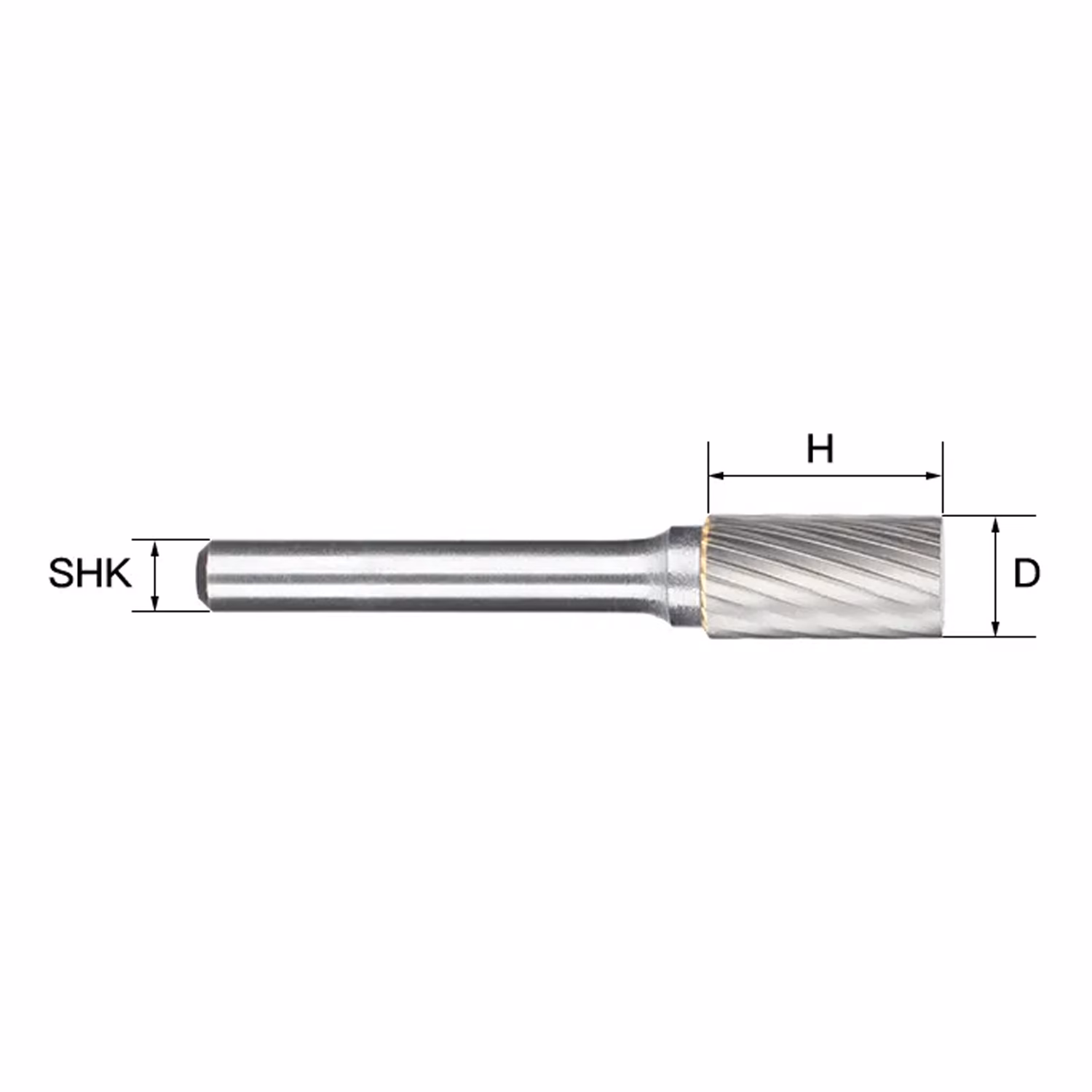 Frez pilnik obrotowy do metalu | 6 mm * 12 mm | VHM HRC 65 | Typ A — zdjęcie 3