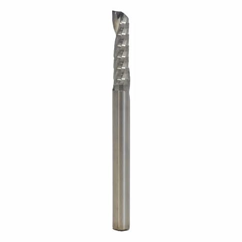 Frez uniwersalny jednopiórowy 1P | fi 3.175 x 12 x 38 | VHM CNC | Polerowany - obrazek 2