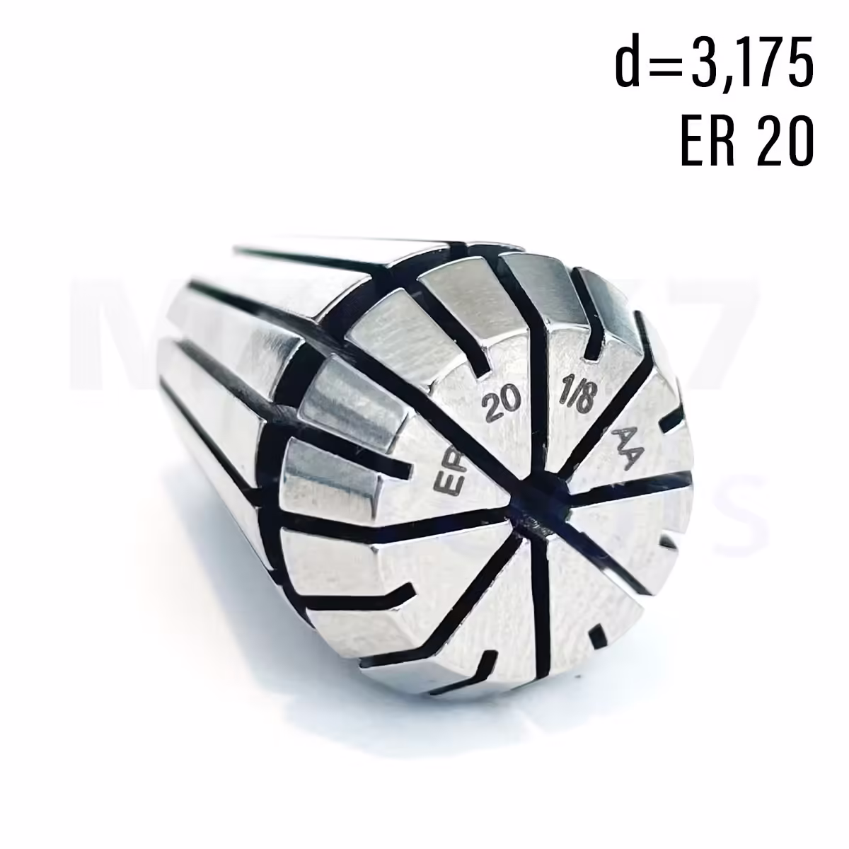 Tuleja zaciskowa CNC | ER20 | fi 3,175 | AA | DIN 6499