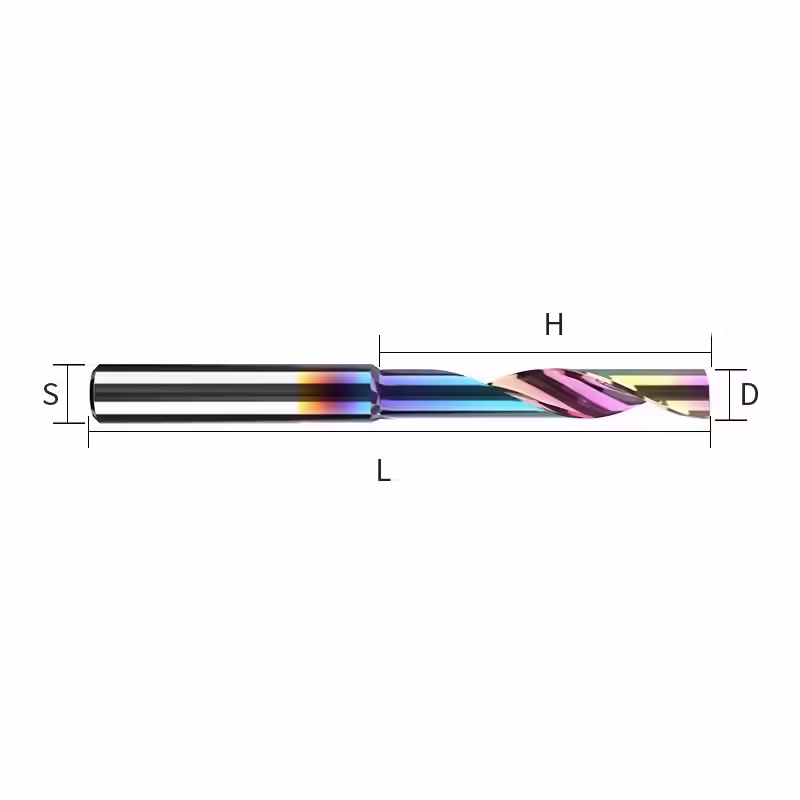 Frez palcowy do aluminium 1P | fi 4 x 17 x 45 | CNC VHM HRC 55 | DLC - obrazek 2