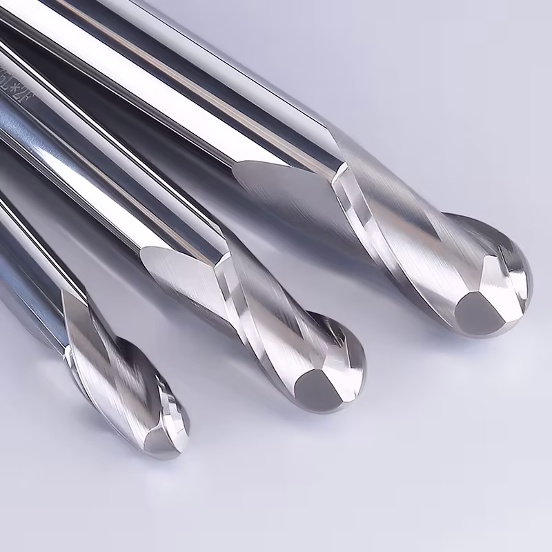 Frez kulowy 3D 2P | trzpień 4 mm | fi 4 x 6 x 50 | R2 | HRC55 | VHM CNC - obrazek 4