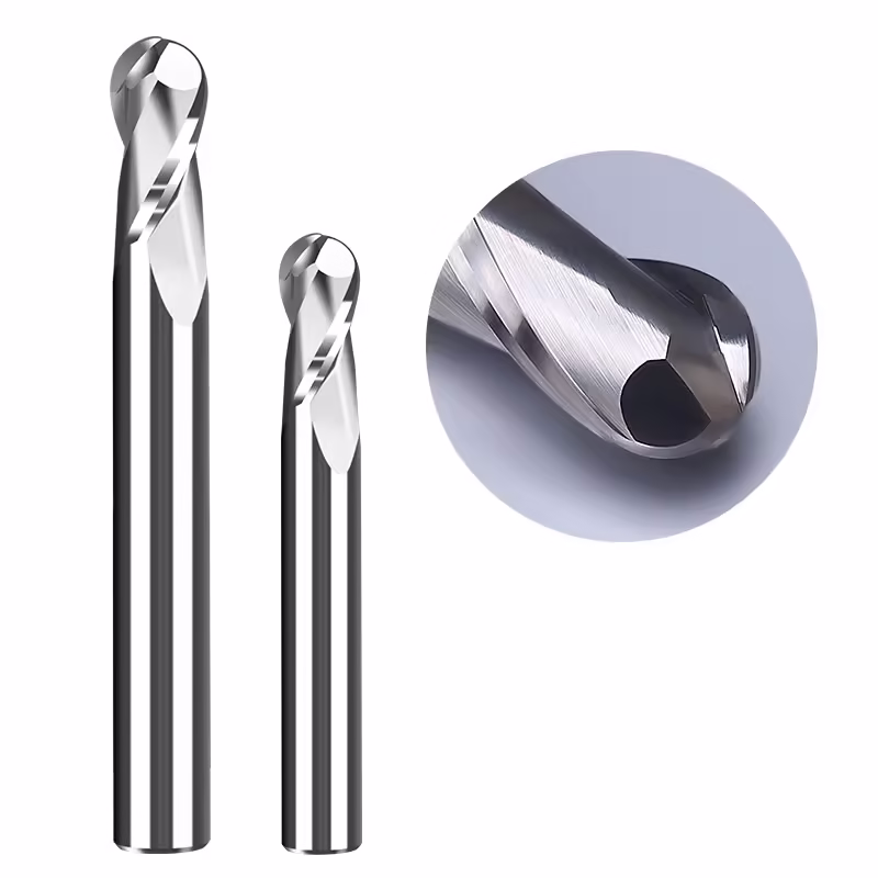 Frez kulowy 3D 2P | trzpień 6 mm | fi 5 x 8 x 50 | R2.5 | HRC55 | VHM CNC - obrazek 5