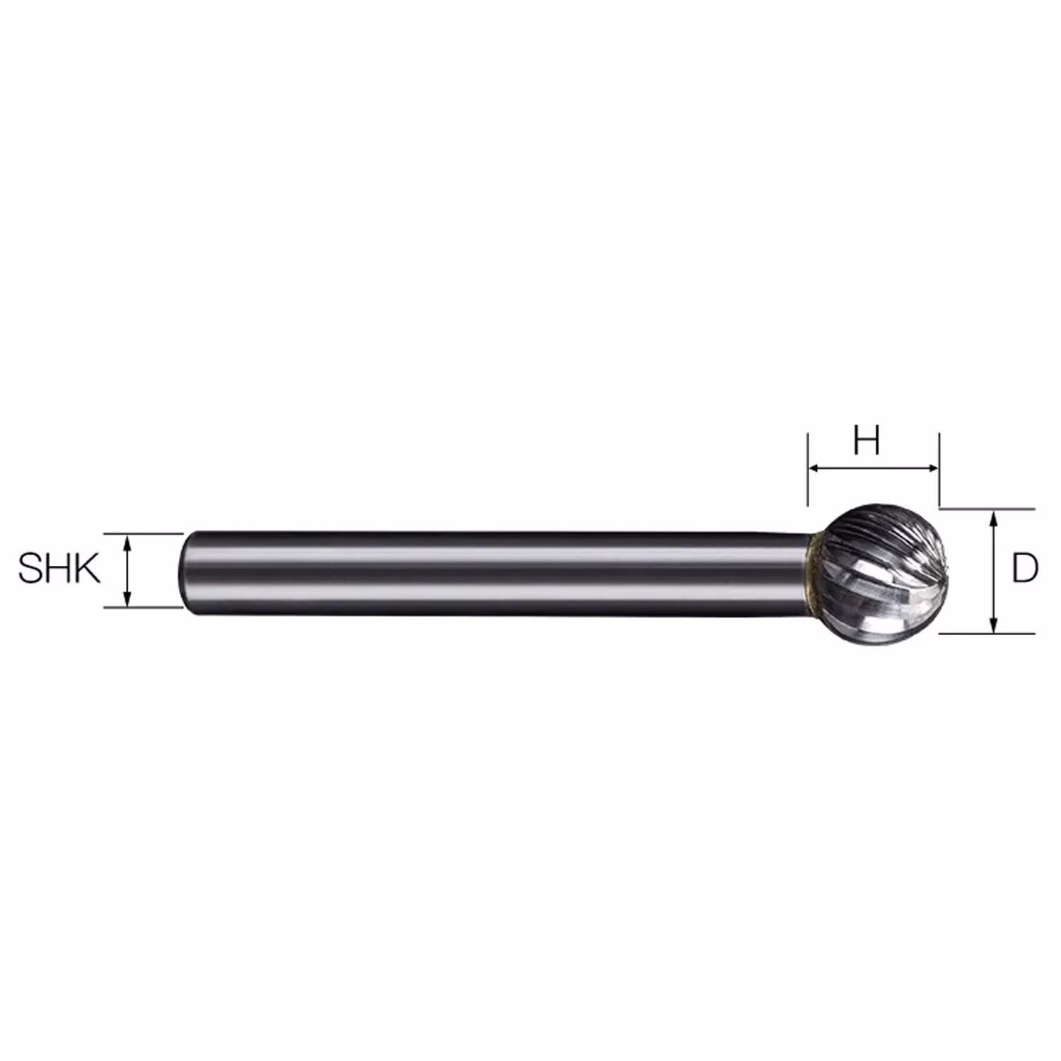 Frez pilnik obrotowy do metalu | 6 mm * 10 mm | VHM HRC 65 | Typ D - obrazek 2
