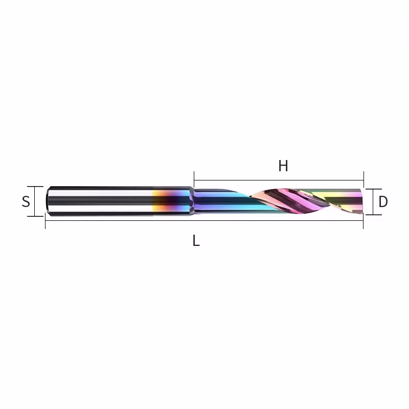 Frez palcowy do aluminium 1P | fi 6 x 25 x 45 | CNC VHM HRC 55 | DLC - obrazek 2