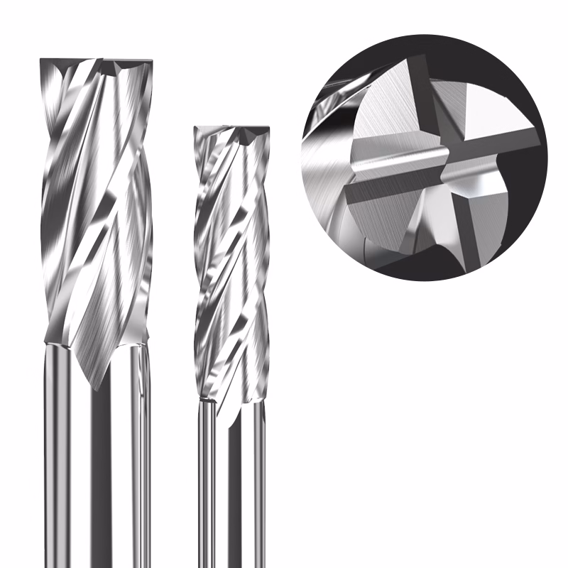Frez palcowy do stali 4P | fi 8 mm * 66 mm | CNC HSS HRC 65 - obrazek 3