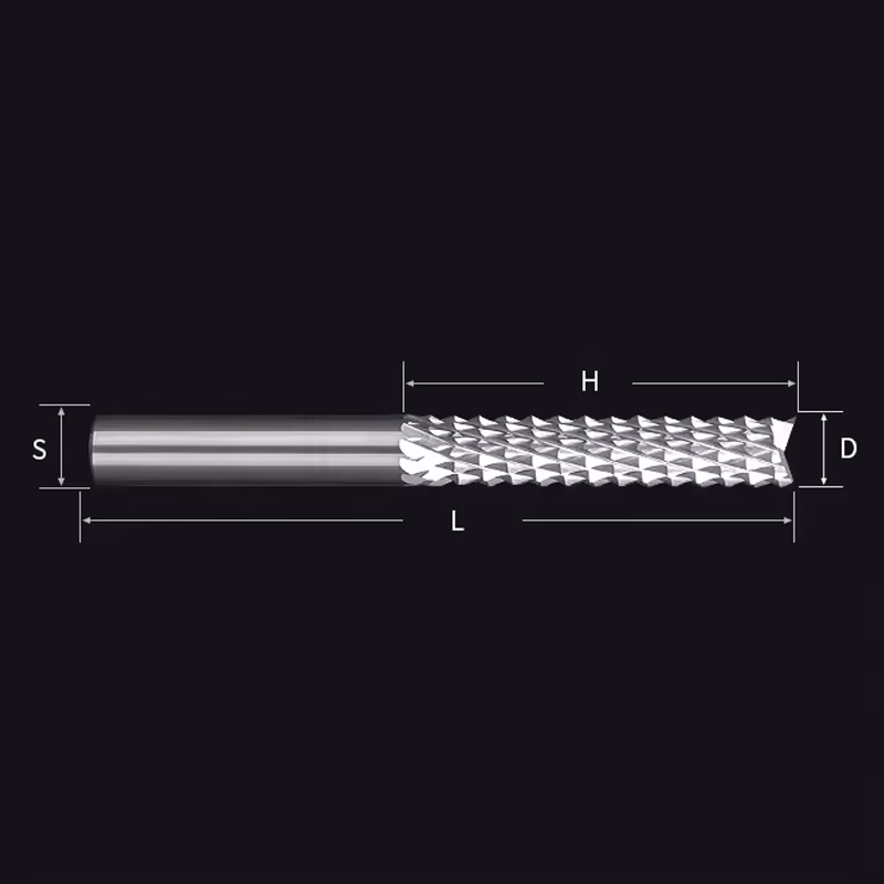 Frez wieloostrzowy prosty | fi 8.0 x 42 x 80 | CNC VHM - obrazek 6