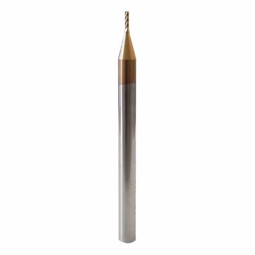 Frez palcowy do metalu 4P | fi 1 mm * 50 mm | CNC VHM HRC 55 - obrazek 2
