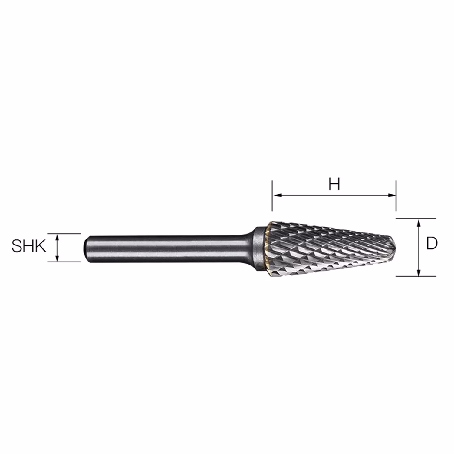 Frez pilnik obrotowy do metalu | 6 mm * 8 mm | VHM HRC 65 | Typ L — zdjęcie 7