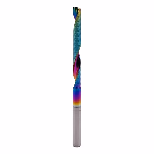 Frez jednopiórowy do aluminium 1P | fi 3.175 x 28 x 50 | CNC VHM HRC 55 | DLC - obrazek 2