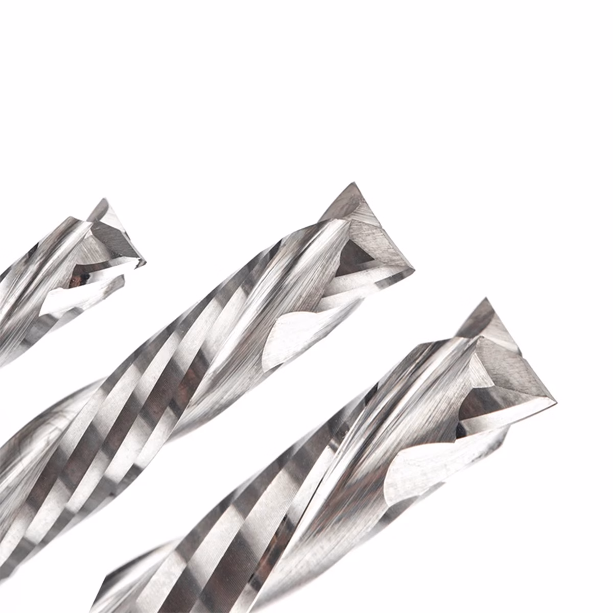 Frez kompresyjny do drewna spiralny CNC 2F 4*4*22*45 (HUHAO) - obrazek 3