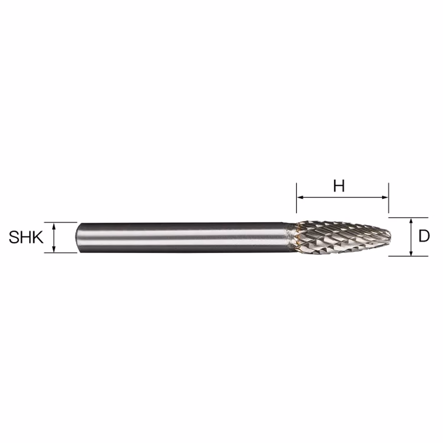 Frez pilnik obrotowy do metalu | 6 mm * 10 mm | VHM HRC 65 | Typ F — zdjęcie 6