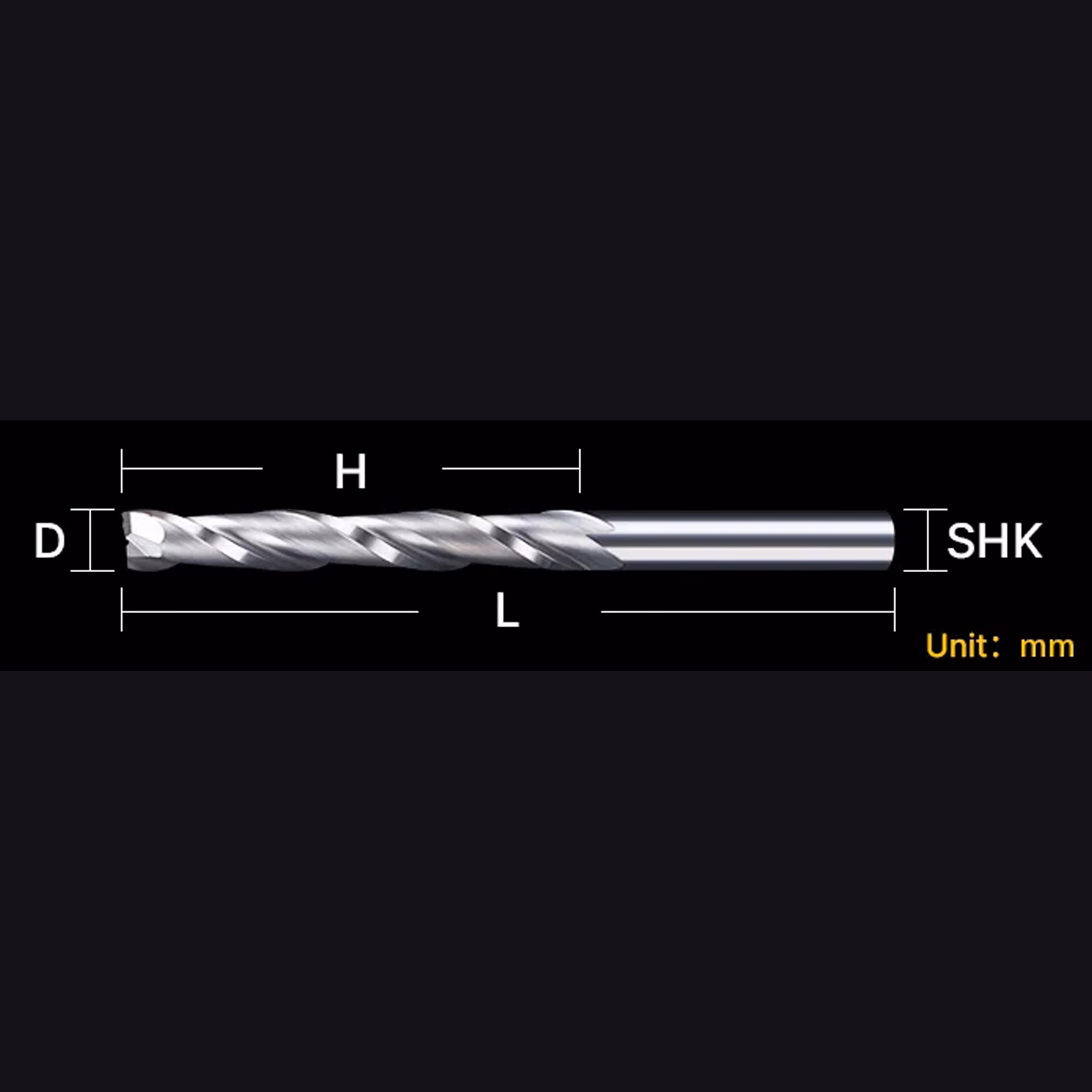 Frez uniwersalny dwupiórowy 2P | fi 6 x 52 x 80 | VHM CNC - obrazek 5