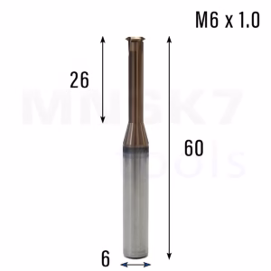 Frez do gwintowania stali UNC | M6 x 1.0 | CNC VHM HRC 60