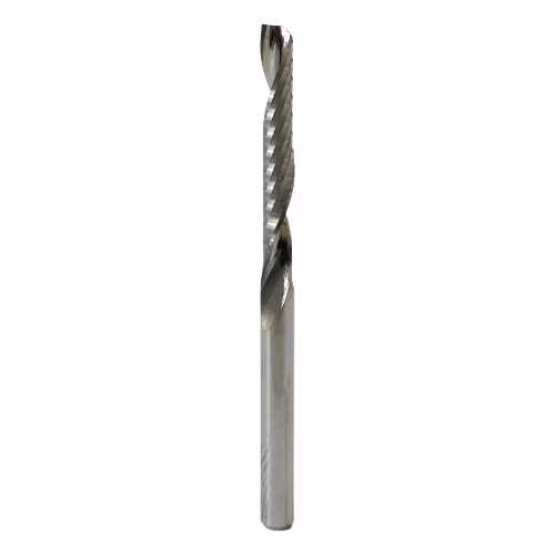 Frez uniwersalny jednopiórowy 1P | fi 3.175 x 22 x 45 | VHM CNC | Polerowany - obrazek 2