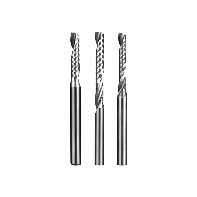 Frez uniwersalny jednopiórowy 1P | fi 3.175 x 12 x 38 | VHM CNC | Polerowany - obrazek 3
