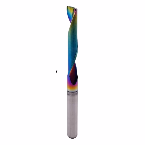 Frez jednopiórowy do aluminium 1P | fi 3.175 x 17 x 38.5 | CNC VHM HRC 55 | DLC - obrazek 2