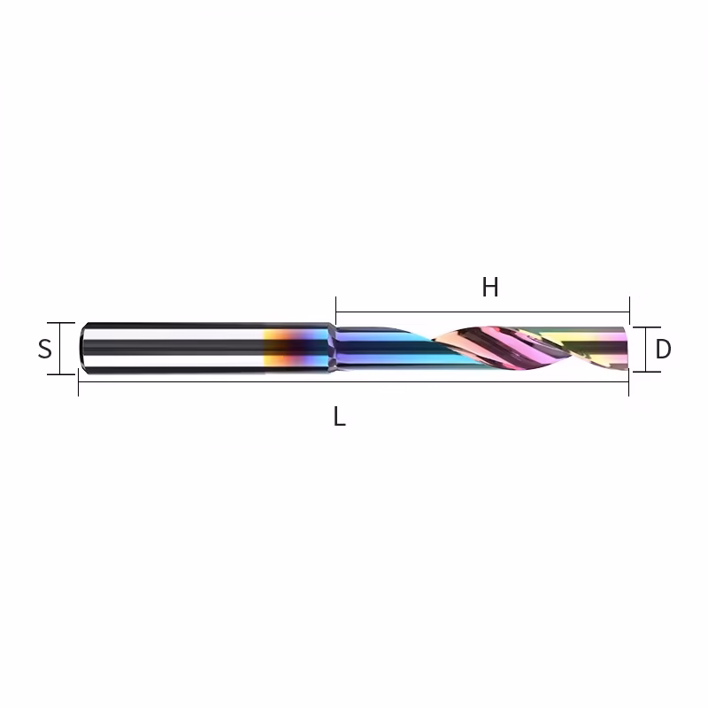 Frez jednopiórowy do aluminium 1P | fi 2.0 x 12 x 38 | CNC VHM HRC 55 | DLC - obrazek 5