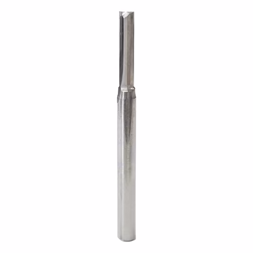 Frez prosty do drewna 2P | fi 2.5 mm x 12 mm x 38 mm | CNC VHM - obrazek 2