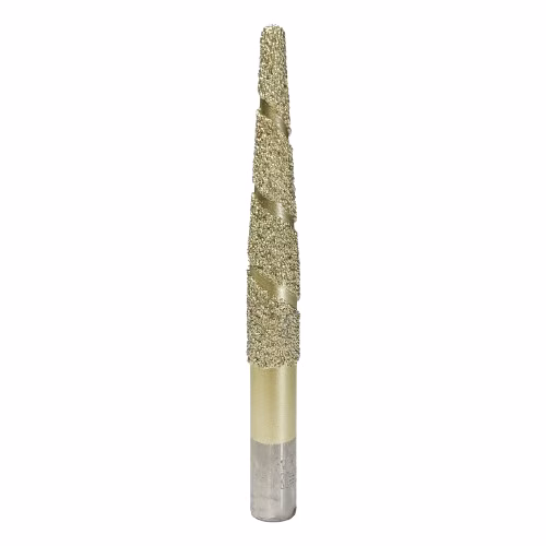 Frez diamentowy stożkowy kulowy do granitu 3D | R 3 | 12 × 80 × 120 | CNC - obrazek 2