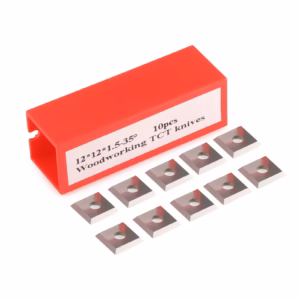 Zestaw wymiennych płytek do frezów 10 szt | 12x12x1,5 mm | VHM | 4-stronne