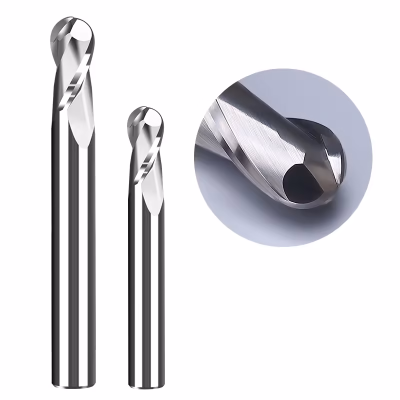 Frez kulowy 3D 2P | trzpień 4 mm | fi 1 x 2 x 50 | R0.5 | HRC55 | VHM CNC - obrazek 5