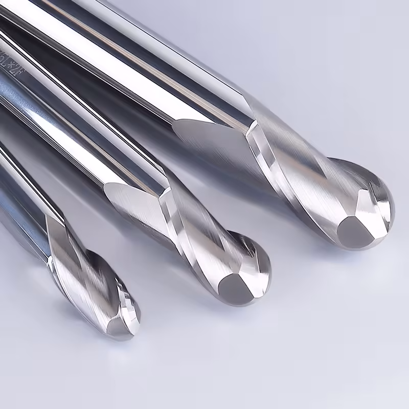 Frez kulowy 3D 2P | trzpień 4 mm | fi 1 x 2 x 50 | R0.5 | HRC55 | VHM CNC - obrazek 4
