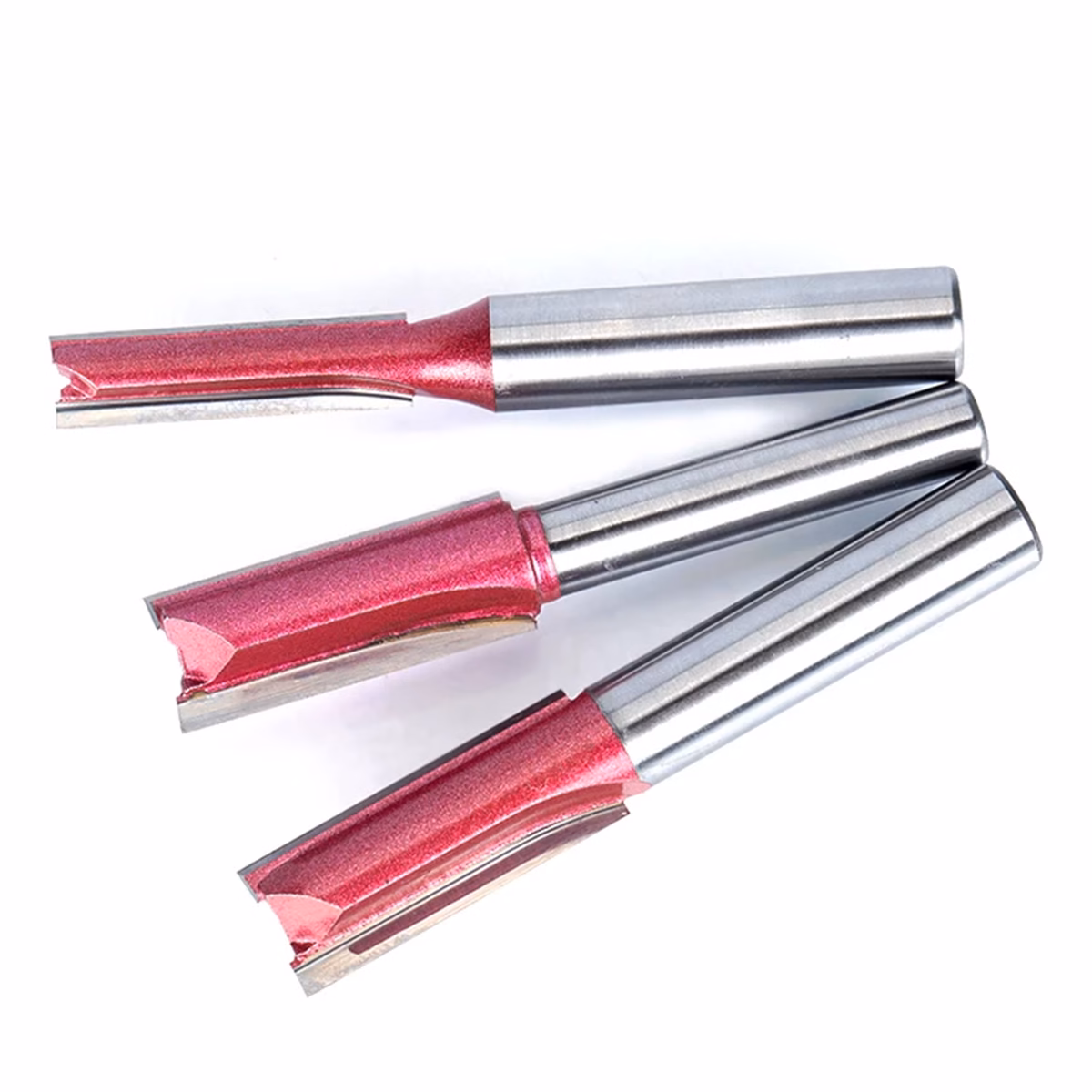 Frez prosty do drewna 2P | trzpień 12mm | fi 12 x 30 x 75 | VHM - obrazek 3